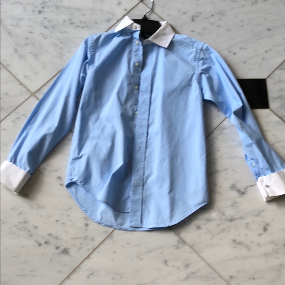 Polo Boys French Cufflink Shirt Size 12